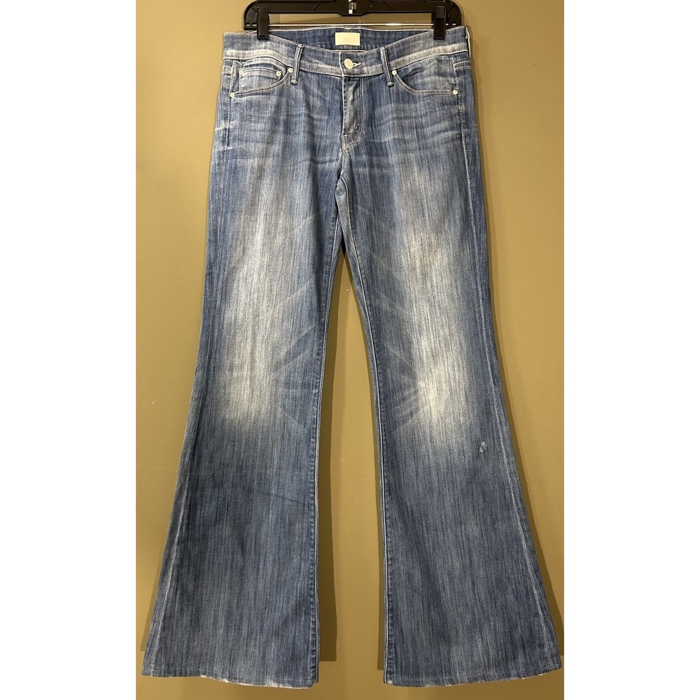 Mother Jeans The Wilder Low Rise Vintage Flare Wide Leg Sz 32x32 Western Boho